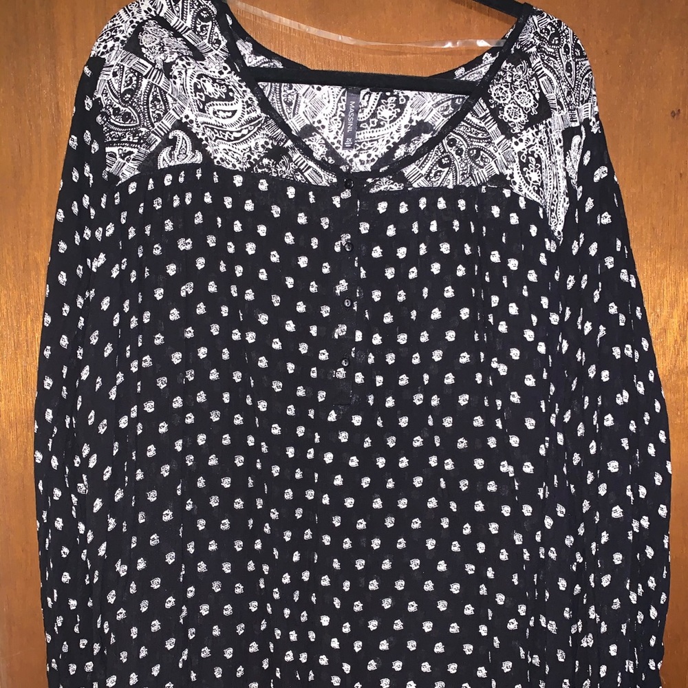 Long sleeve blouse